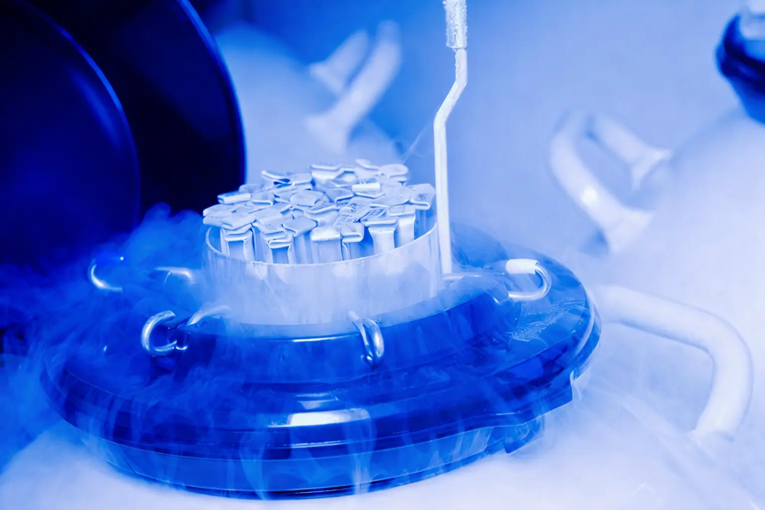 Egg freezing process