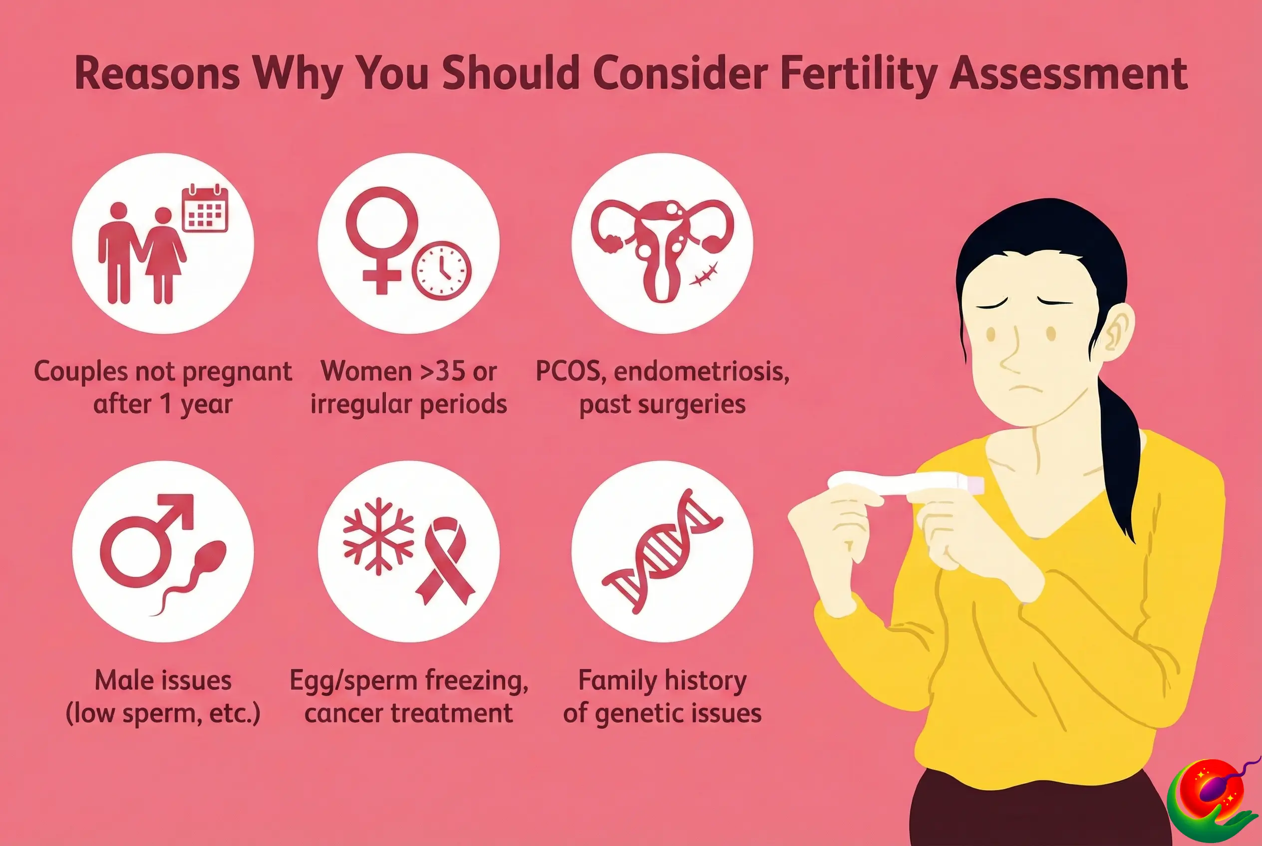 Happy couple discussing with fertility specialist